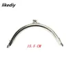 20 PCSlot 5 Boyutlar Parlak Gümüş Basic Arch Metal Çanta Çerçeve Öpücük Toka Kilit Diy Bag Aksesuarları 85105125155185cm 240202