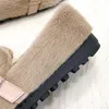 2023 inverno caldo delle donne peluche scarpe basse fibbia della cintura Mary Jane scarpe da barca casual da donna abbigliamento da ufficio all'aperto 240202