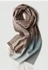 Blankets 170g Cashmere Scarf Thousand Bird Grid Gradient Jacquard Size 32 190cm Blanket