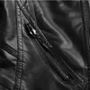Модная тонкая женская мотоциклетная кожаная короткая женская кожаная куртка, пальто для отдыха, женская черная женская одежда 240131