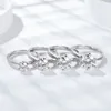Женские подарочные кольца из серебра 925 пробы с муассанитом 3 карата