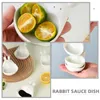 Plates Sauce Plate Appetizers Tiny Bowl Dipping Dishes Seasoning Side Ceramics Cups Egg Novelty Bowls