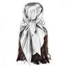 Écharpes mode 90 90cm carré pour femmes carré écharpe coloride de couleur de conception de couleurs à cheveux châle