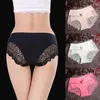 Culottes pour femmes Slips sans couture pour femmes dentelle Sexy femme glace soie Lingerie sous-vêtements respirant Ultra-mince lisse caleçon