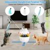 4-in-1猫のおもちゃ屋内電気インタラクティブおもちゃボールとフェザー自動チェイシングエクササイズレーザー玩具USB充電式240125