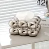 Creative Style Candyfloss Box Bedside Ceramic Tissue Drawer Living Room Desktop Light Decorative Ornaments 240125