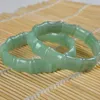 Link Bracelets -selling Natural Dongling Jade-white-green Bamboo Slab Hand Line Bracelet Fashion Men's And Women's High-quality