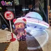 wholesale Outdoor Event Advertising Inflatable Cartoon Spacecraft Add Led Lights Blow Up UFO Models Inflation Space Theme Decoration For
