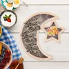 Set di stoviglie Star Moon Eid Vassoio da dessert Densità dello scomparto del bordo per servire frutta