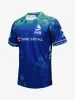 2024 Maglie di rugby Fiji National Sevens Team 2023 Coppa del Mondo Sistema a 7 persone a casa via Blue Blue Blue Blue Black S-5xl Fijian Drua Short Sleeve 22 23 24 25 American Football