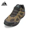 HIKEUP Collectie Lederen Wandelschoenen Slijtvaste Outdoor Sport Heren Schoenen Lace-Up Heren Klimmen Trekking Jacht Sneakers 240119