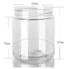 24Pcs 250ml Storage Jars with Lids Clear Round Canister Empty Plastic Cosmetic Jar Food Containers Travel Kitchen Supply 240125