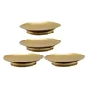 Candle Holders 4 Pcs Candlestick Ornament Decorative Tray Ornaments Holder Household Candleholders Iron