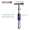 Titan T-shaped razor safety razor for men metal handle replaceable blade razor machine for shaving 240119