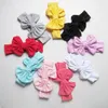 Accessori per capelli Bowknot Turbante Fiore Copricapo per bambini Fascia elastica Avvolgere la testa Fasce per capelli Fasce per capelli Regali per feste di compleanno