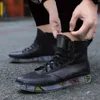 Mannen Regenlaarzen Mode Trendy Naakt Laarzen Antislip Werk Chef Schoenen Duurzaam Waterdicht Rubberen Vissersschoenen Mannelijke Sneakers 240130