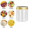 24Pcs 250ml Storage Jars with Lids Clear Round Canister Empty Plastic Cosmetic Jar Food Containers Travel Kitchen Supply 240125