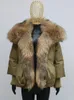Cappotto invernale da donna caldo oversize collo in vera pelliccia di volpe capispalla di lusso spesso moda 90% piumino d'oca 240125