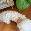 Vestuário para cães Pet Cordeiro Pelúcia Colete e Teddy Bear Casaco Roupas Gato Outono Inverno Yorkshire Roupas para Cães Pequenos