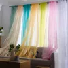 European and American style white Window Screening Solid Door Curtain Drape Panel Sheer Tulle For Living Room AP184#3-40 240129