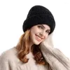 Berets Cool Inverno Quente Cordeiro Lã Cap Feminino Ao Ar Livre Malha Senhora Menina Sólida Harajuku Teddy Velvet Beanie Earflap Chapéus para Mulheres Homens