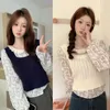 Blusas femininas Camisas Mulheres Floral Imprimir Ins Ulzzang Doce Elegante Feminino Túnica Top Verão Férias Diárias Meninas