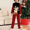 Vrouwen Nachtkleding 2024 Kerst Familie Bijpassende Pyjama Set Moeder Vader Kinderkleding Look Outfit Baby Meisje Rompertjes Pyjama