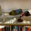 Kök förvaring 2st Creative Mini Wine Bottle Stand Red Gold Individualitet Akryl Spilled Holder Desktop Rack Ornament