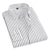 Gute Qualität Männer Kleid Hemd Langarm Gestreiften Business Büro Casual Slim Fit Streetwear Homme Plus Größe M5XL 240119
