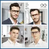 Mens Polarized Sunglasses Blue Light Blocking Glasses Men Large Pochromic Eyeglasses Frames Big Optical Prescription 240131