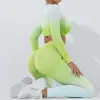 WANAYOU-Conjunto de Yoga de 2 uds., mallas de manga larga sin costuras, chándal deportivo, traje de entrenamiento, pantalones cortos de Yoga, sujetador 240118