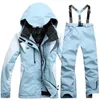 Women Snow Wear Womens Outdoor Ski Suit Waterproof Warm Veneer Double Board Super Warm Snowboaarding Suit 240122