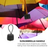 Paraplyer 2st Daily Använd paraplyhandtag Greppet utbytbart fällbart ersättning
