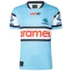 Rugby Jersey Cronulla Köpekbalıkları Ev Yerli Anzak Gömlek Köpekleri Mirası Retro Formalar Yelek Balıkçı Bezi 240130