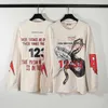 RRR123 Heren Hoodies 2024 designer Sweatshirts Rrr123 schets Viper wash Vintage losse trui mist ronde hals lange mouw t-shirt heren jas dames