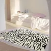 Tapetes de zebra espessos Stirpe 3D Impresso para sala de estar Anti-deslizamento Tapetes de arremesso de chão tapetes de parto tapete home tapis tapis