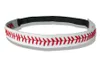 Cheerleading usa baseball porte-clés boucle d'oreille sport couture rouge couture blanc véritable cuir bandeaux de baseball