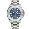 Brand World Luxury Watch Najlepsza wersja Watch 40 mm Silver No Markers Dial Stal nierdzewna 16622 Zupełnie nowy automatyczny ETA Cal Watch 2-letnia gwarancja męska zegarki 85
