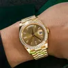 Brand World Luxury Watch Najlepsza wersja Watch 228348 żółte złoto fabryczne diamentowe pierdzisko zupełnie nowa automatyczna ETA 3255 Watch 2-letnia gwarancja zegarków męskich