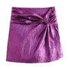 Dames broek elastische taille skort elegante vrouw korte hoge geplooide shorts voor vrouwen herfst winter mini rok vast