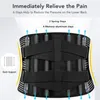 Soporte de cintura, alivio del dolor inferior transpirable, soporte para espalda, cinturón Lumbar de trabajo ajustable