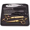 Frisörsax 6 Japan rostfritt hårklippning tunnare sax Barber Shop Haircut Set Styling Tool Drop 240126