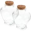 Bouteilles de rangement souhaitant des pots d'artisanat en verre bouteille LIDS MINI CORK Paysage transparent