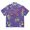 Men's Casual Shirts Good Quality LEAF ALOHA Wacko Maria Hawaii Beach Men Women Shirt With Tag