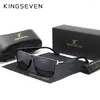 Lunettes de soleil Kingseven 2024 Mode pour hommes polarisés UV400 Classique Femmes Lunettes carrées Conduite Voyage Optique Lunettes