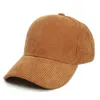 Ball Caps Male Female Neutral Summer Solid Baseball Corduroy Hat Visors Cap Breathable Guys Hats