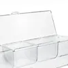 Plates Chilled Condiment Server With Lid Clear Bar Garnish Holder On Ice Serving Container For Fruits Seafood Vegetables Cheeses Shrimp