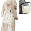 Ours Animal bébé poussette sac né bébé Beige coton tissu fermeture éclair couche sac à main maman sac à bandoulière pour voyager 240118