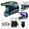 Casques de moto Sécurité Motocross Casque Casco Vélo Descente Capacete ATV Cross Enfant Dot Abs 1KG Unisexe