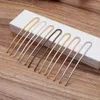 Pinzas para el cabello, 20 piezas, 100 mm, horquillas en forma de U, palos de cobre, horquillas para moño, accesorios de joyería DIY